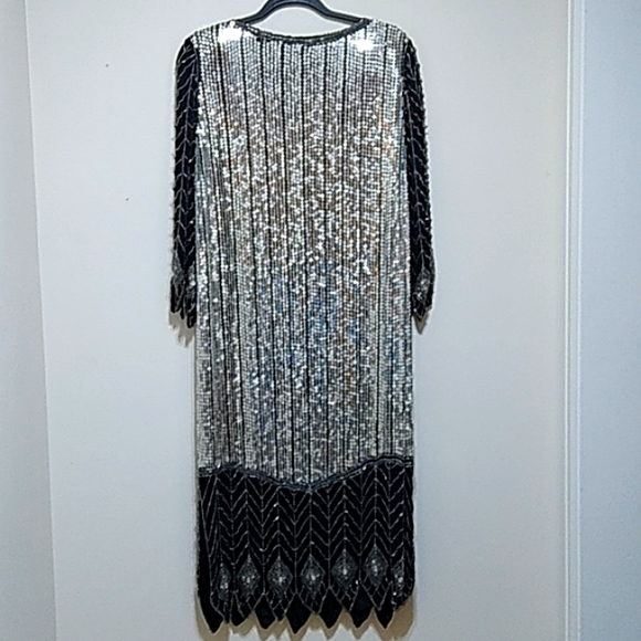 Vintage Silk Sequin Dress - Picture 2 of 3